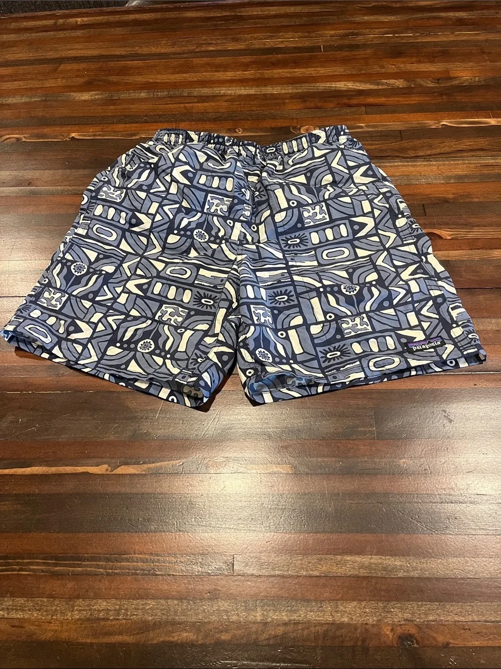Men's Patagonia Geometric Swim Trunks netplus shells small